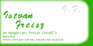 istvan freisz business card